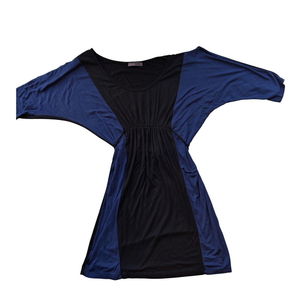 Vintage Joyce Leslie Colorblock Dress Dolman Sleeve Y2K 90s Mall Brand